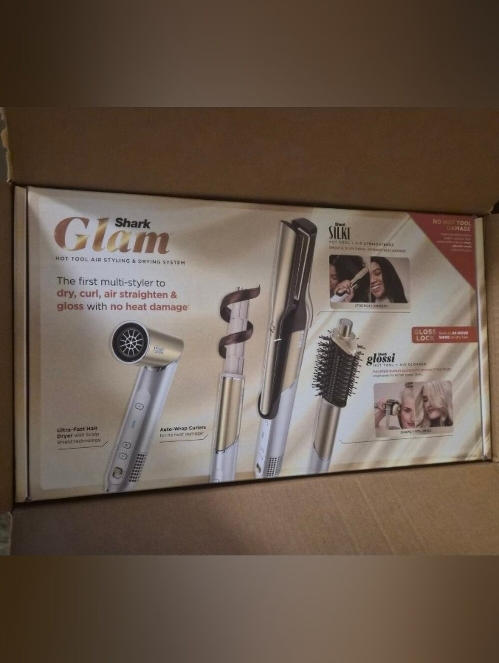 Shark Glam Multi-Styler in Champagne Gold